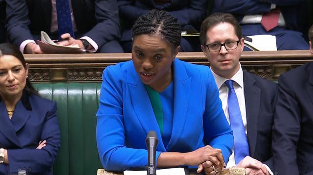 Conservative leader Kemi Badenoch in the House of Commons