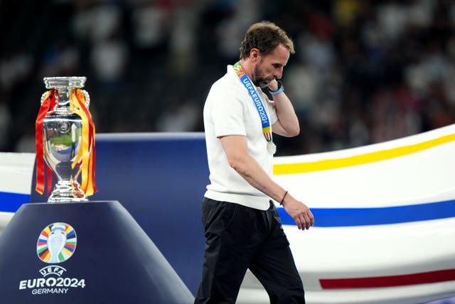 Gareth Southgate after the Spain v England Euro 2024 final at the Olympiastadion
