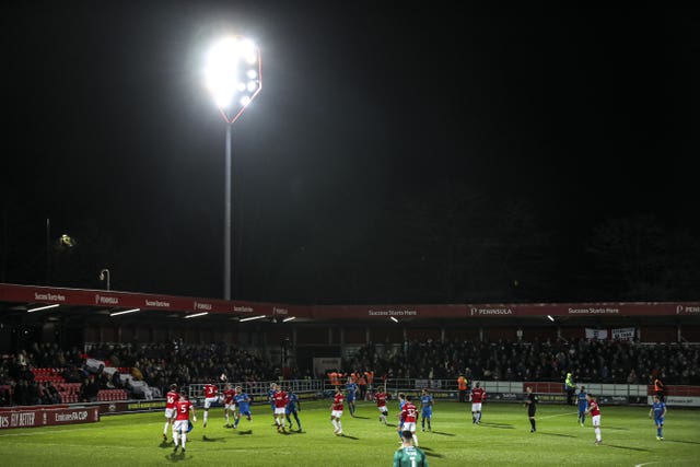 General view of Salford City's Moor Lane ground