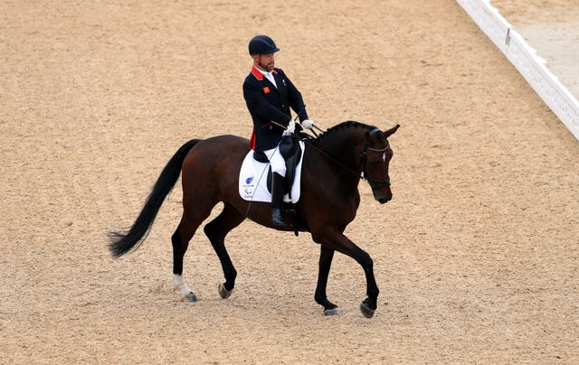 Lee Pearson competes in Rio