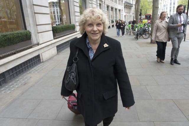 Former subpostmistress Jo Hamilton arrives at Aldwych House, central London, for the Post Office Horizon IT inquiry as part of phases five and six of the probe