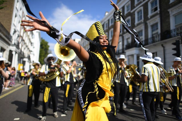 Dancers during Notting Hill Carnival