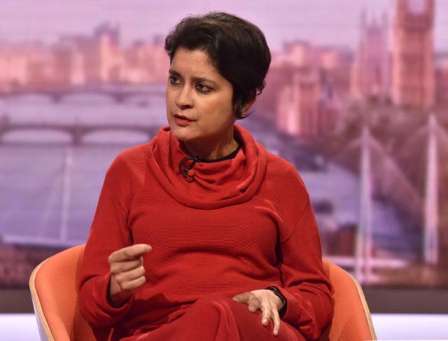 Shadow attorney general Shami Chakrabarti on The Andrew Marr show
