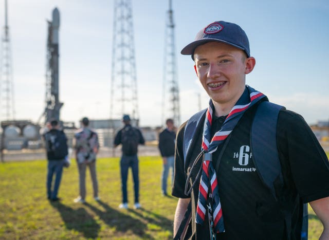 Scouts watch Florida space launch