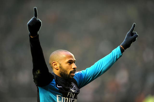 Arsenal’s Thierry Henry celebrates