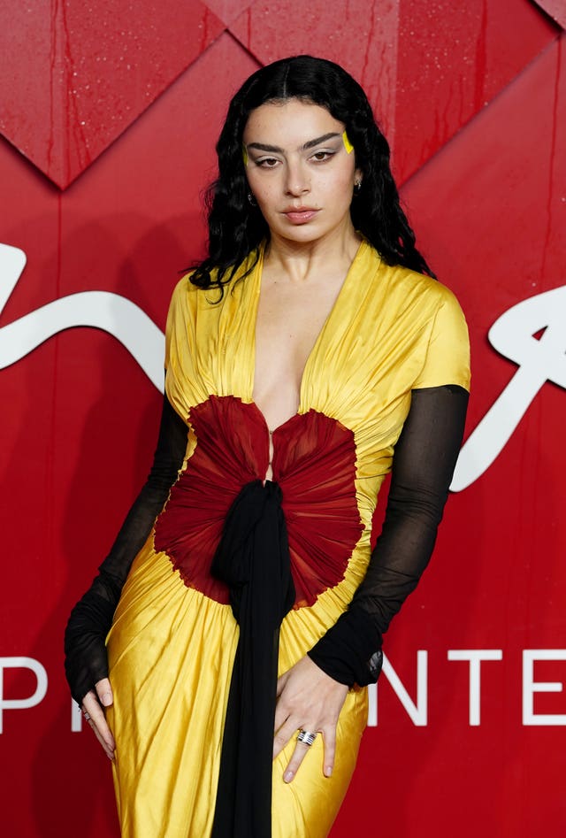 Charli XCX at the Fashion Awards 2023 in London