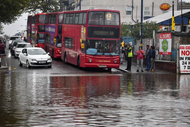 Flash flooding is causing more problems for travellers on the roads and railways