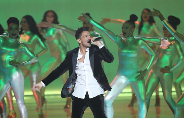 Peter Andre performs at Miss World