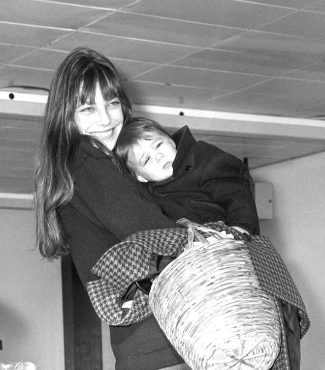 Jane Birkin and Charlotte Gainsbourg - Heathrow Airport, London