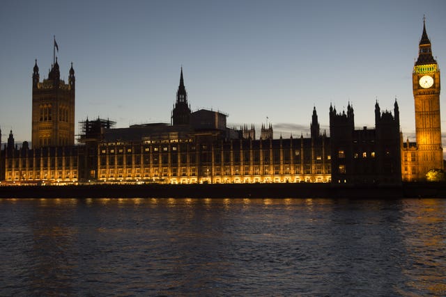 A view of the Houses of Parliament in Westminster (David Mirzoeff/PA)