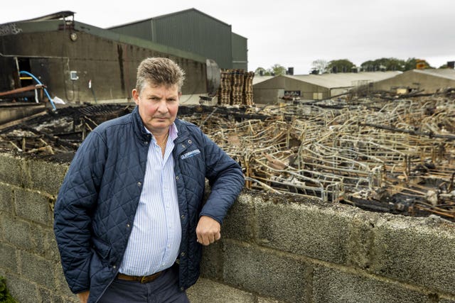 Glenmarshal Pedigree Pigs farm fire