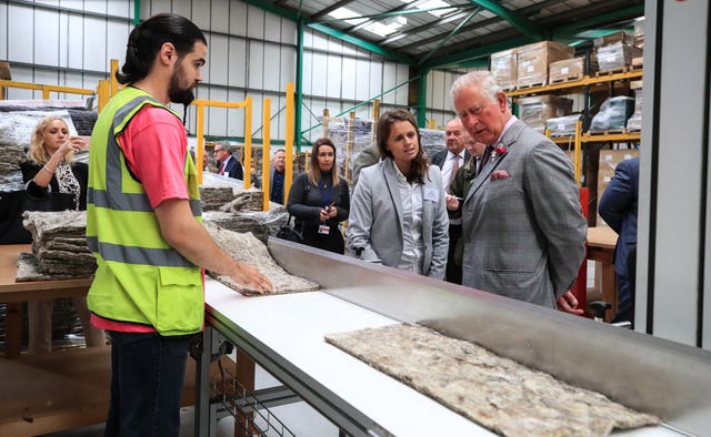 Prince of Wales visiting Woolcool