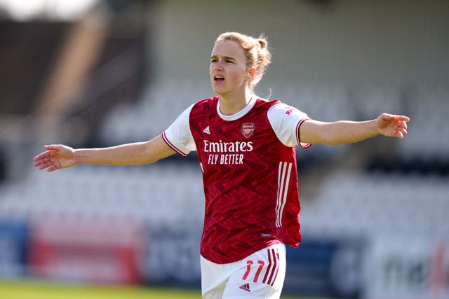 Arsenal striker Vivianne Miedmeda - the all-time leading goalscorer in the Women's Super League - is one of several openly gay women's players.