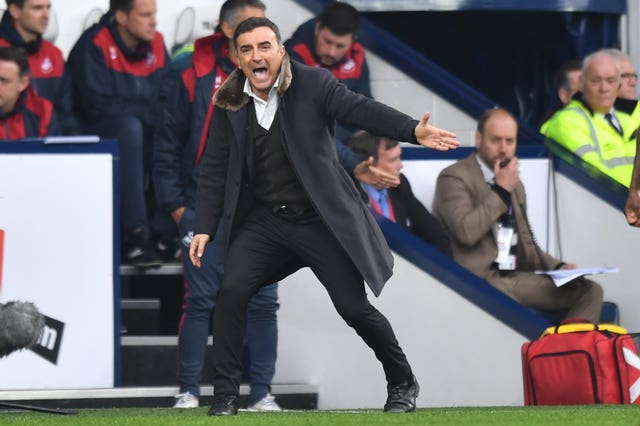 Carlos Carvalhal shouts on the touchline