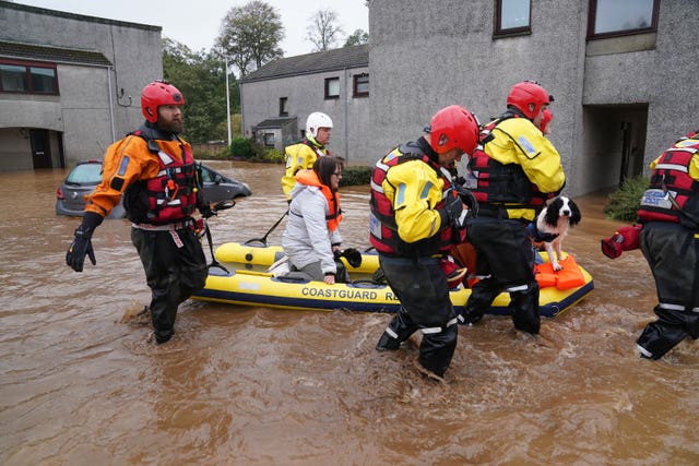 Brechin was badly affected by flooding during Storm Babet 