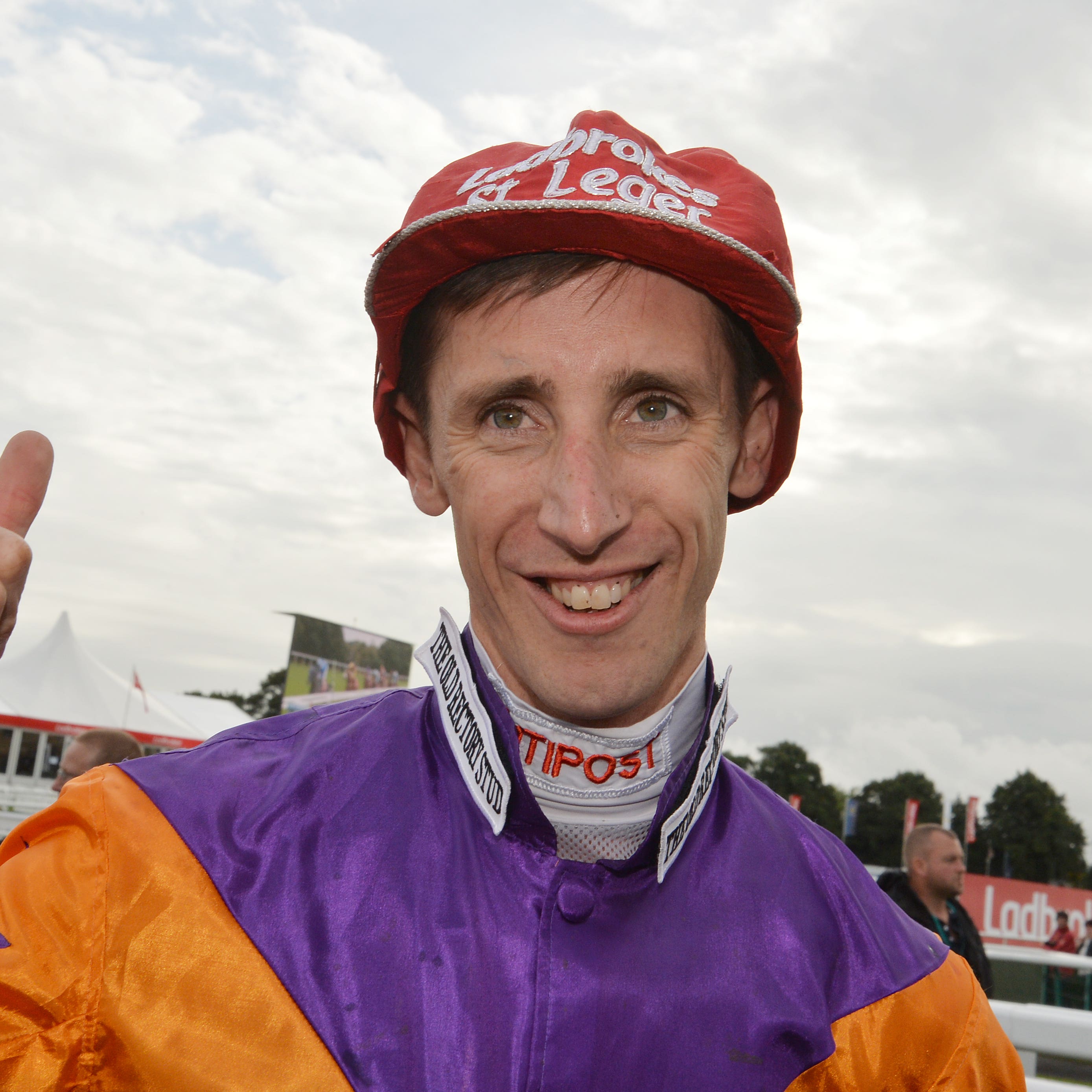 George Baker after winning the 2016 St Leger on Harbour Law