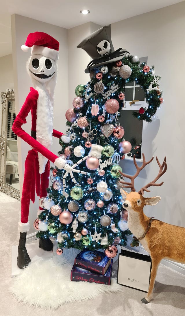 The Grinch and The Nightmare Before Christmas themed Christmas decoration