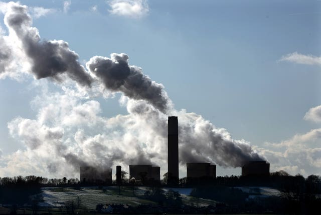 Emissions rising into the sky 