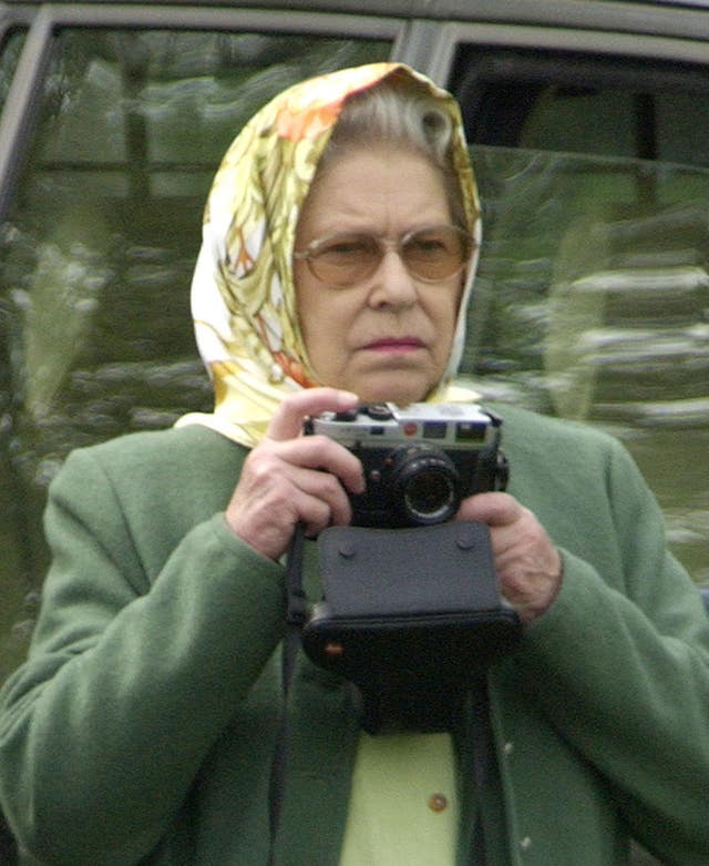 The Queen watching Philip carriage driving