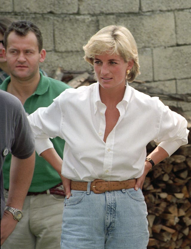Princess Diana Visits Bosnia