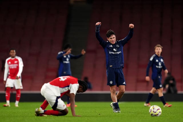 Arsenal v Manchester United – FA Youth Cup – Quarter Final – Emirates Stadium