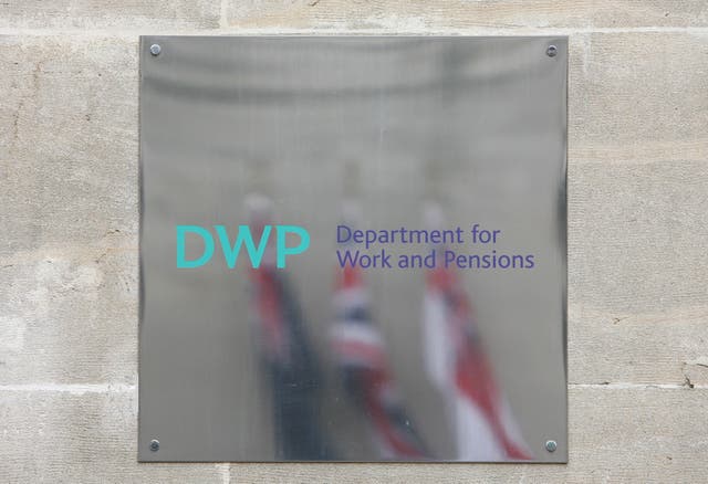 DWP sign