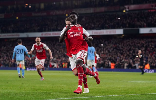 Bukayo Saka's penalty had drawn Arsenal level.
