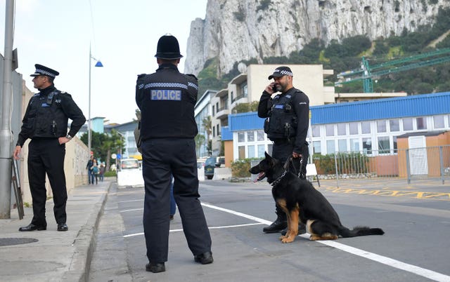 Police in Gibraltar (Simon Galloway/File/PA)