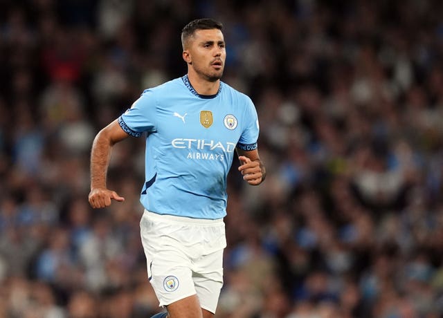 Manchester City midfielder Rodri during a match