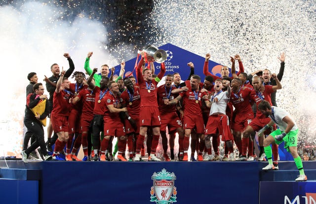 Liverpool went all the way in the Champions League, beating Tottenham in the final in June (Peter Byrne/PA)