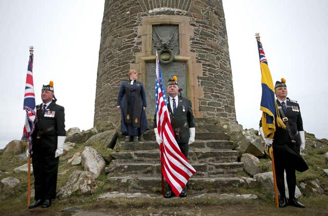 The American Moment at the Mull of Oa on Islay (Jane Barlow/PA)
