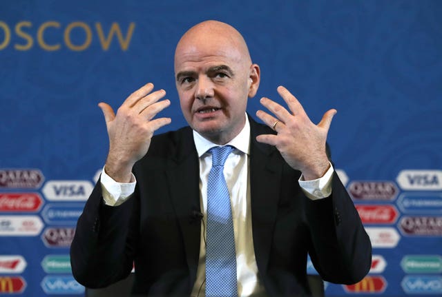 FIFA president Gianni Infantino was involved in the decision on Russia