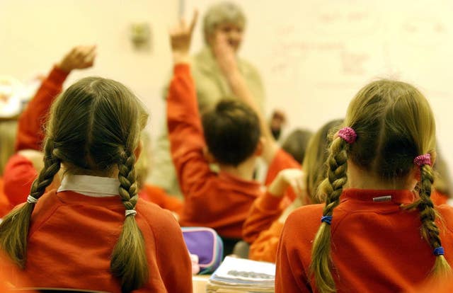 Teacher in a classroom