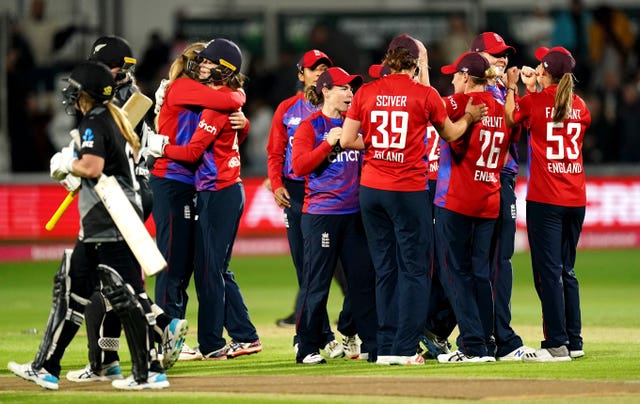 England celebrate their win