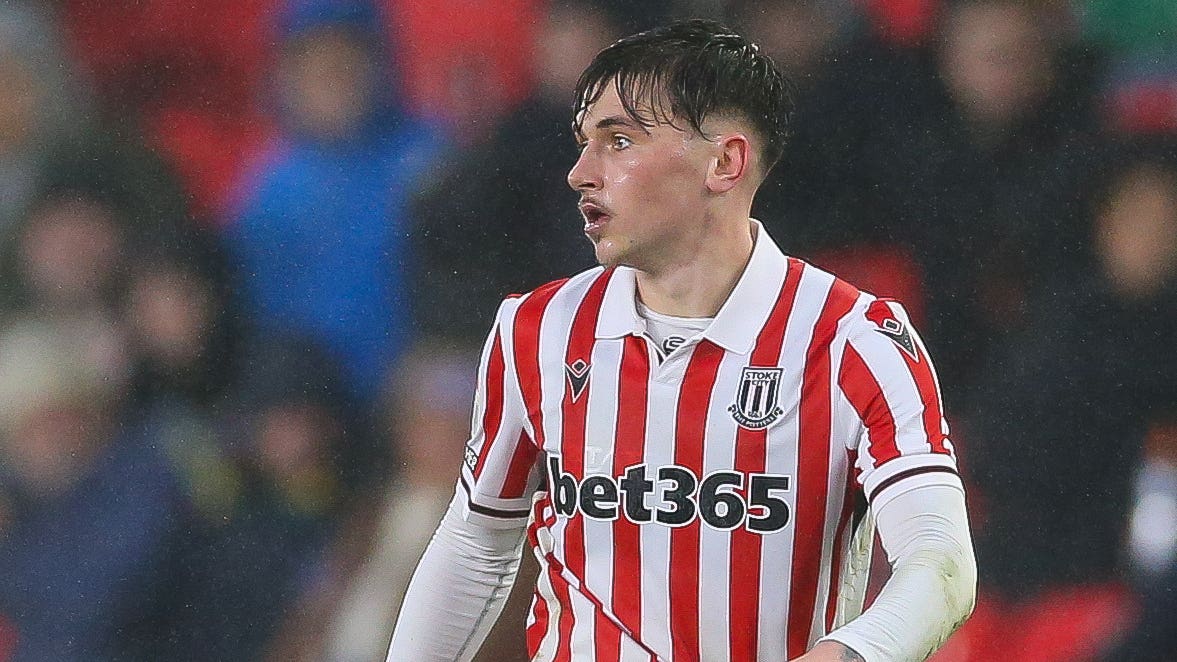 Luke Cundle scored for Stoke (Barrington Coombs/PA)