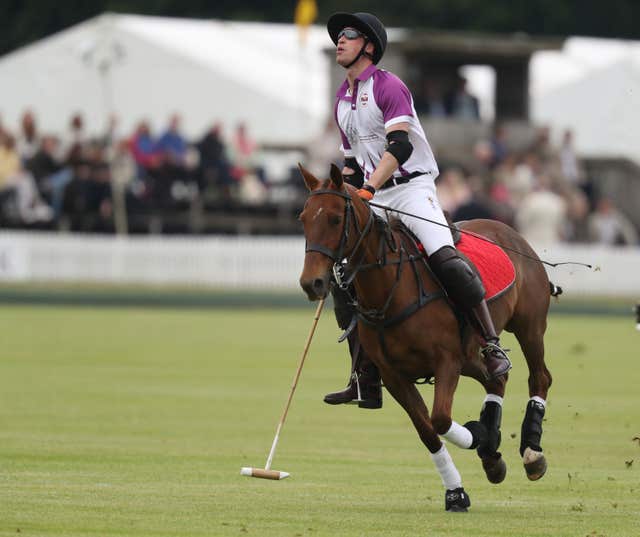 William appeared to be putting in plenty of effort (Steve Parsons/PA)