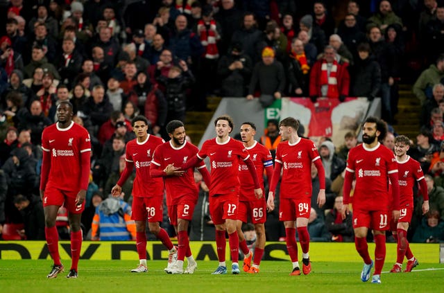 Liverpool are unbeaten in their last 10 Premier League matches