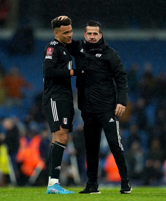 Marco Silva (right) turned his attention back to the Championship after the loss