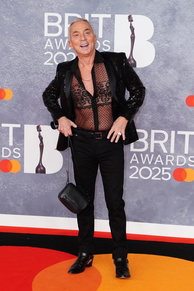 Bruno Tonioli at the Brit Awards 2025