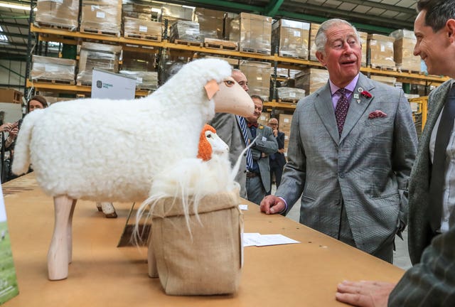 Prince of Wales visiting Woolcool