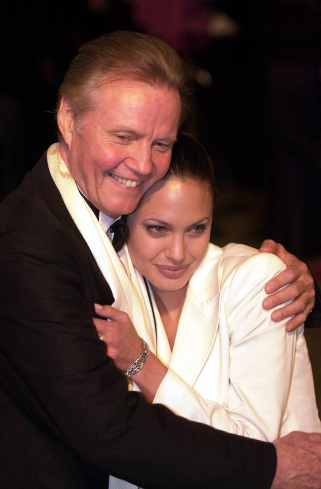 Jon Voight and Angelina Jolie 
