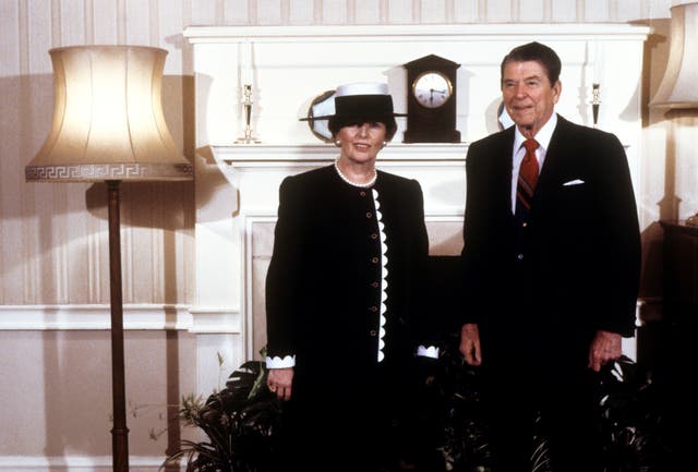 Ronald Reagan and Margaret Thatcher