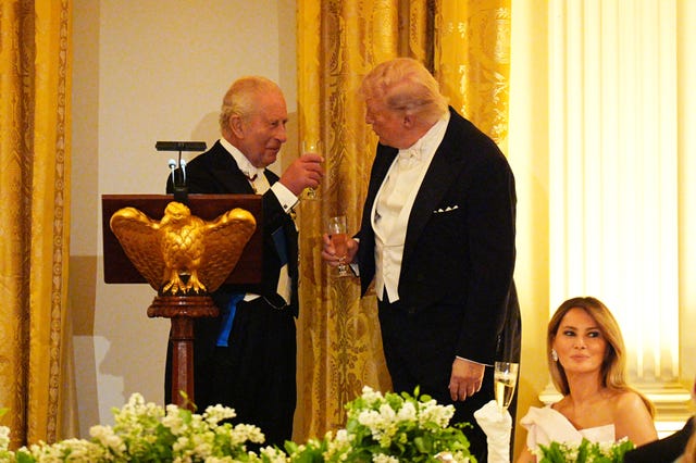 King Charles III and US President Donald Trump 