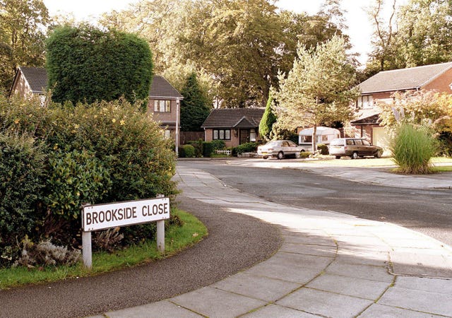 The entrance to Brookside Close from the TV soap