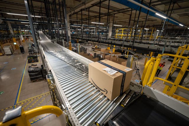 An Amazon warehouse
