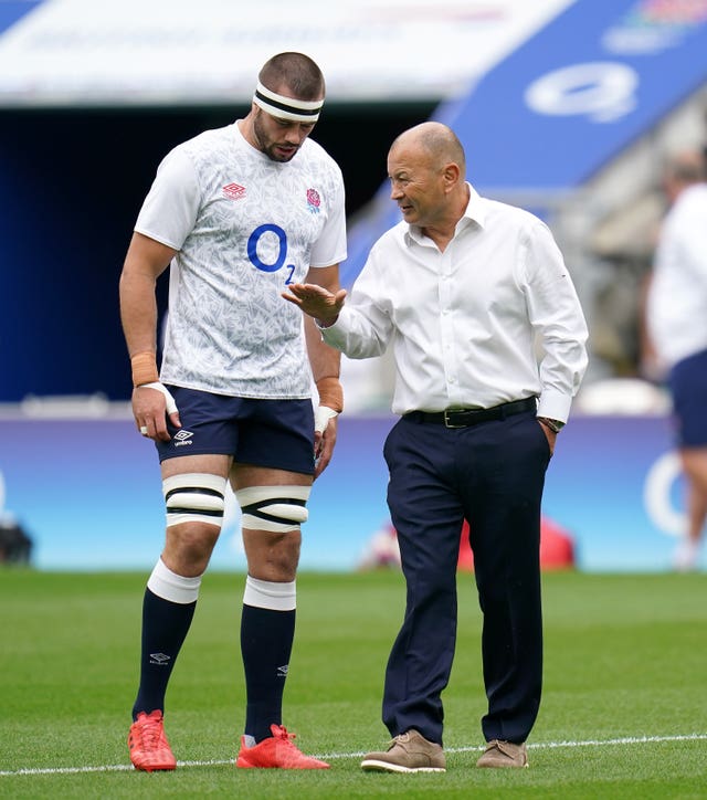 Lewis Ludlow, left, was selected to captain England during the summer series by head coach Eddie Jones