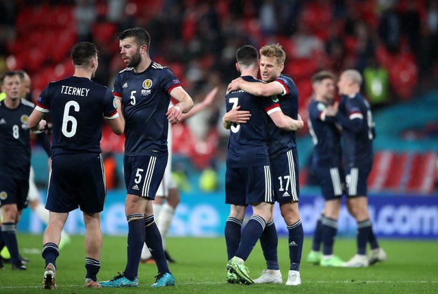 Scotland kept their qualification hopes alive after an impressive performance in a 0-0 draw with England at Wembley