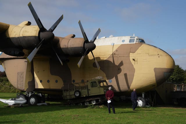 The only remaining RAF XB259 Blackburn Beverley C1 heavy transport plane is going under the hammer (Owen Humphreys/PA)