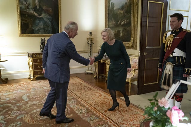 The King with Liz Truss