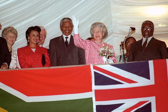 Nelson Mandela and the Queen